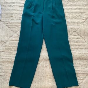Wilfred Effortless Teal High-Waist Pleated Trousers